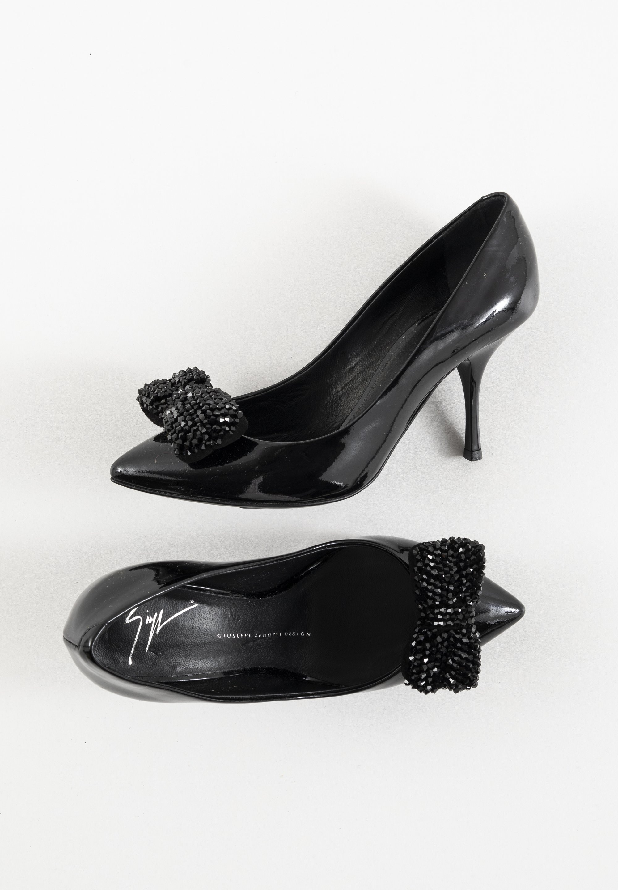 Escarpins GIUSEPPE ZANOTTI Verts En Cuir Vernis - Pointure 37.5 EU (7 US), Neufs Avec Boîte