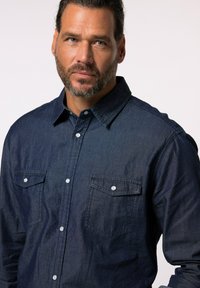 JP1880 LANGARM KENTKRAGEN MODERN FIT - Košile - dark blue denim