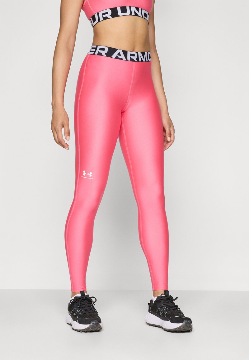 Under Armour HEATGEAR - Leggingek - super pink/white