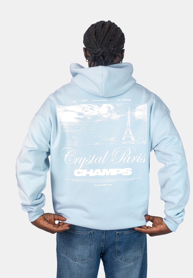 CRYSTAL PARIS Mikina s kapucí - ice water