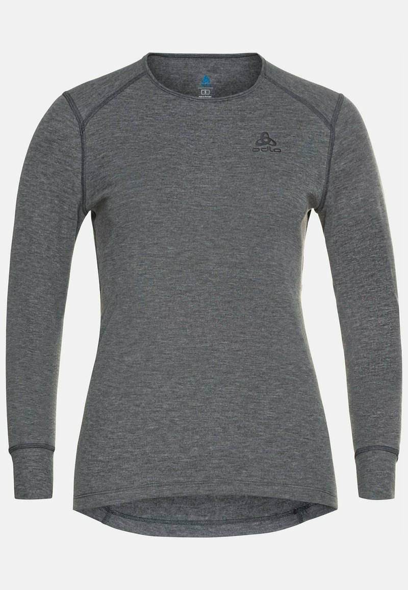 ODLO - CREW NECK - Unterhemd/-shirt - odlo steel grey melange, Vergrößern