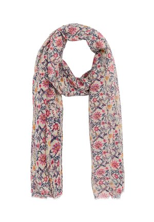 LONGUE MOTIF FLEURI - Bufanda - ecru