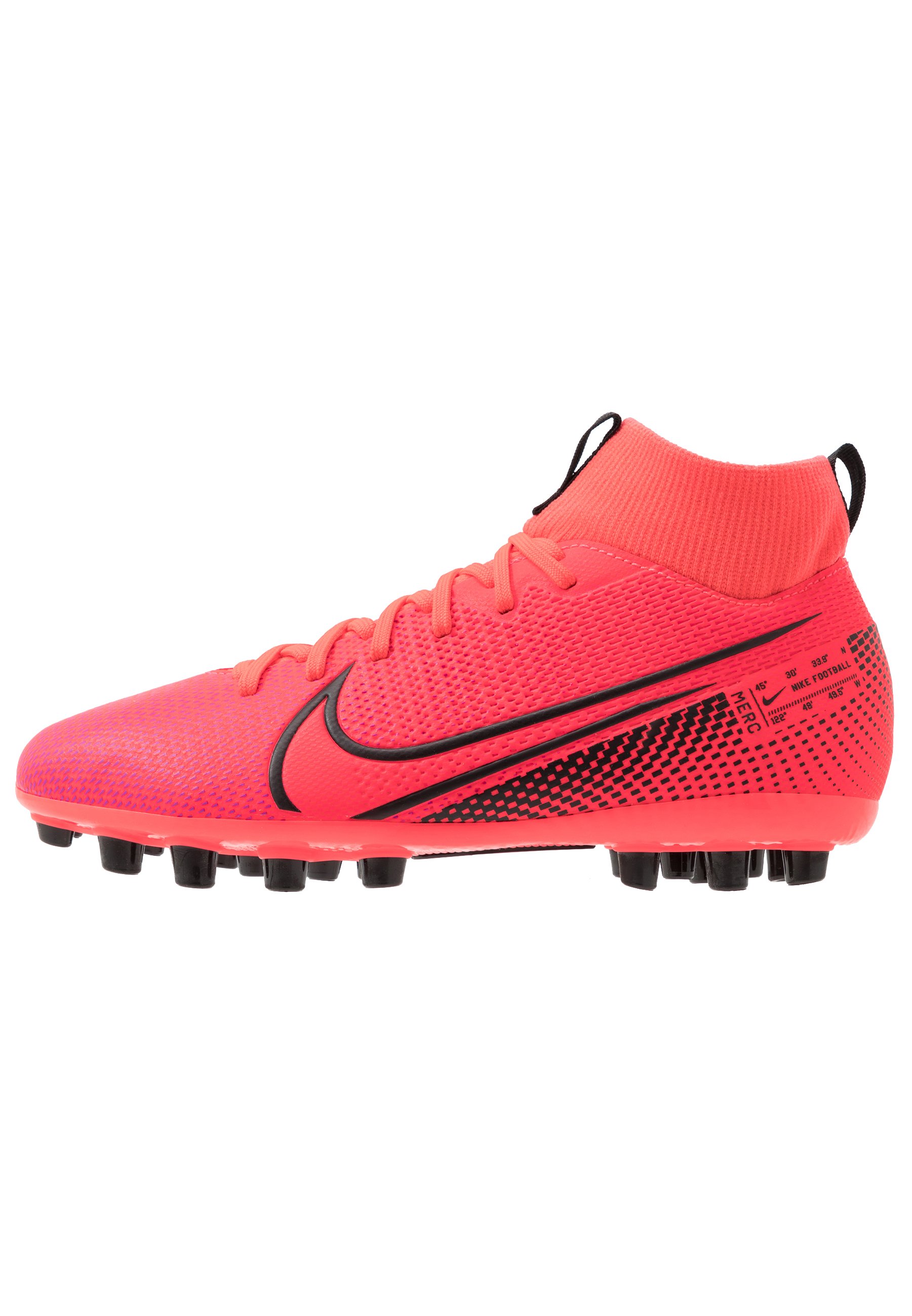 Nike Performance MERCURIAL 7 ACADEMY AG - Scarpe da calcetto con tacchetti  - laser crimson/black/rosso - Zalando.it