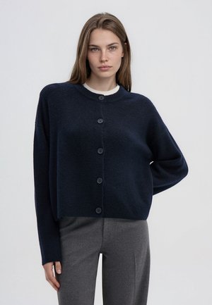 Terranova, MAGLIA TINTA UNITA - Cardigan - blu scuro