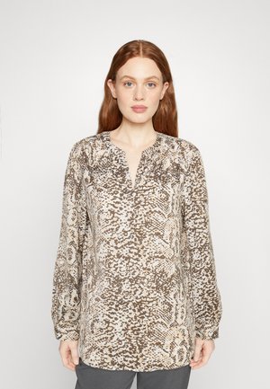 Marks & Spencer EVERYDAY POPOVER - Bluse - beige mix