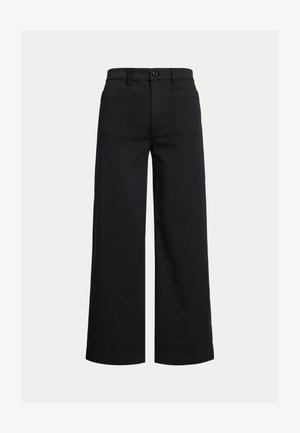 Lauren Ralph Lauren, STRETCH CHINO WIDE LEG CROPPED PANT - Bukser - black