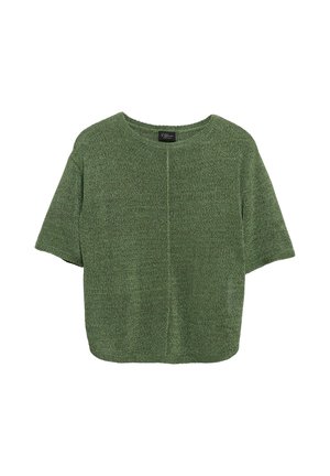 s.Oliver, T-shirt basic - salbeigrün