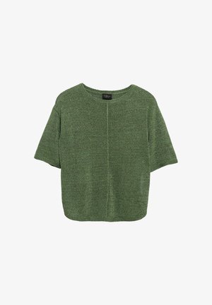 s.Oliver, T-shirt basic - salbeigrün