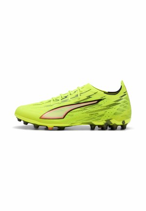 ULTRA 6 ULTIMATE AG - Zapatillas fútbol para césped artificial - yellow alert/black/glowing red/lime squeeze