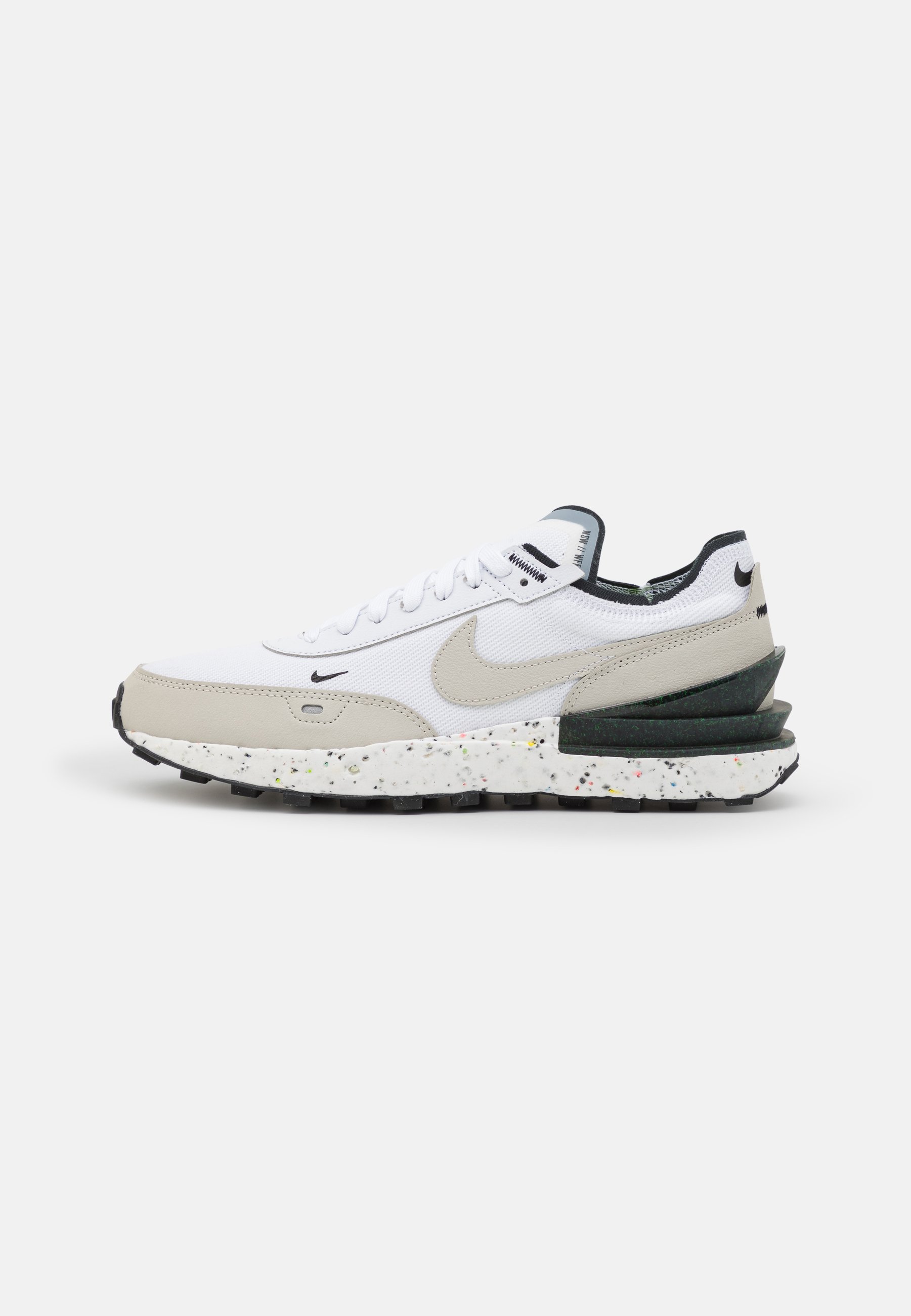 Nike Sportswear Waffle One Crater Trainers White Light Bone Black Volt White Zalando De
