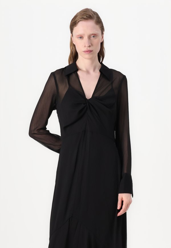 COLLAR KNOT FRONT MIDI - Day dress4