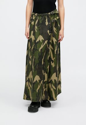 SQUAD SKIRT - Maxi skirt - green
