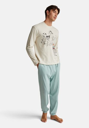 WITH DISNEY PRINT SET - Pyjamas - beige