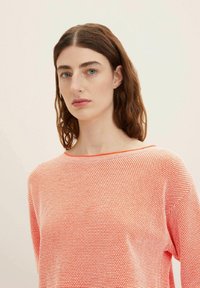 TOM TAILOR Pullover - red bubble structure