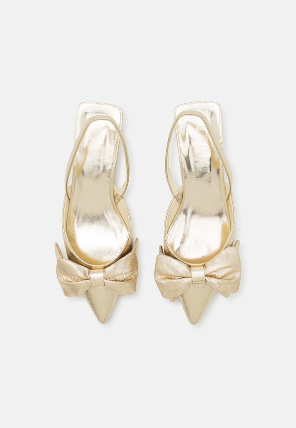 ONLCOCO BOW SLINGBACK  - Classic heels - gold4