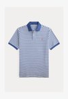 STRIPED MESH POLO SHIRT - Polo - old royal/white