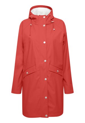 ICHI IHTAZI - Regenjacke / wasserabweisende Jacke - poppy red