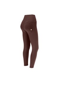 Freddy PUSH UP SUPERSKINNY VITA ALTA CON ZIP - Leggings - french roast