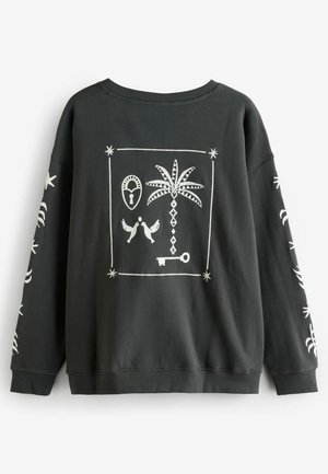 Never Fully Dressed EMBROIDERED  - Sweatshirt - charcoal grey