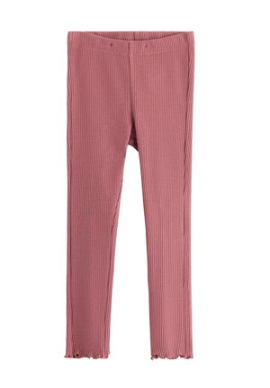 LINDEX RIBBED LEGGINGS LINDEX - Leggingsit - dark dusty pink