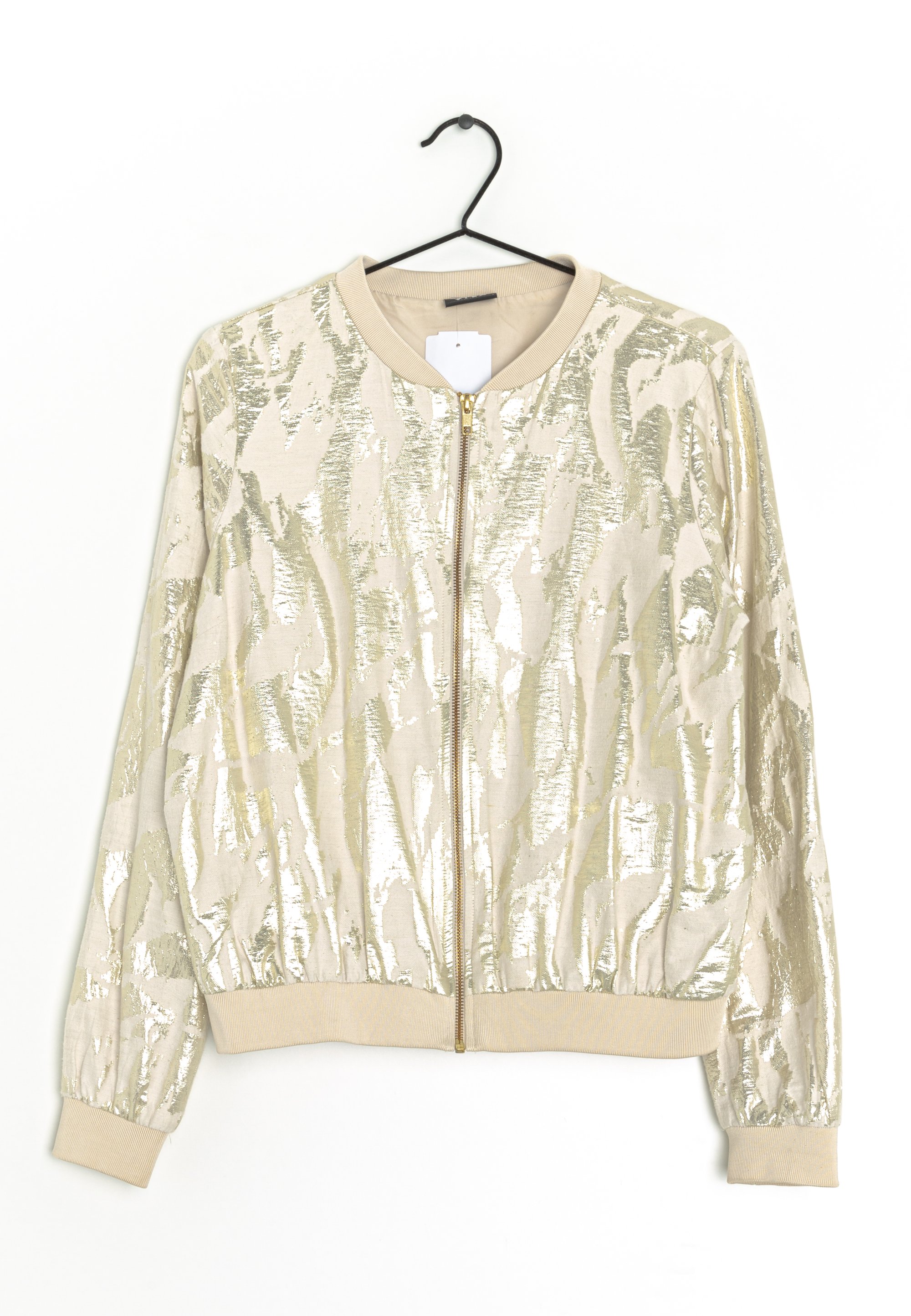 VILA Bomber Jacket gold/gold-coloured (Pre-owned)