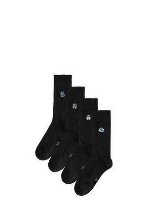 EMBROIDERED 4 PACK - Socken - black star wars