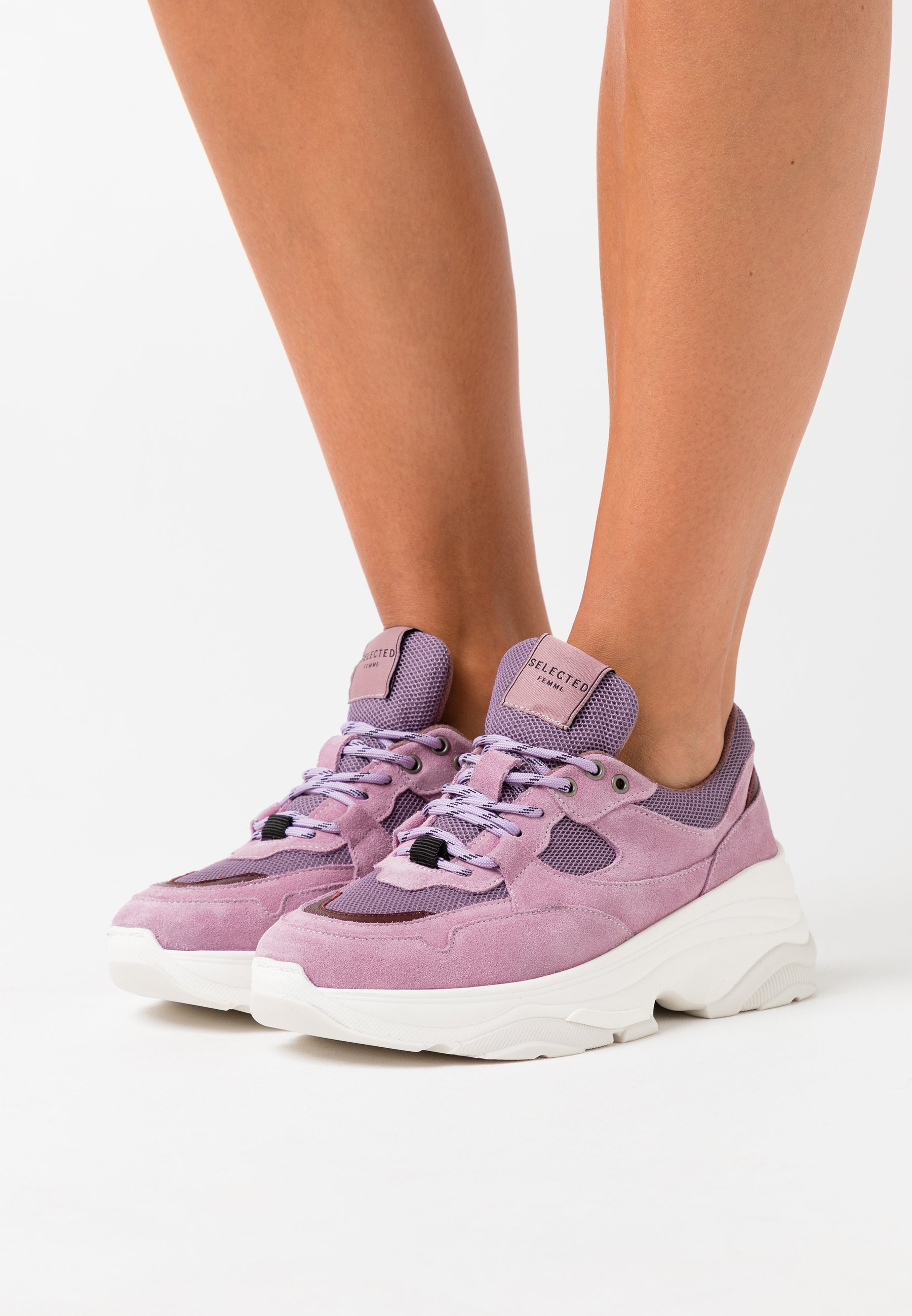 Selected Femme SLFGAVINA TRAINER - Sneakers laag - fair orchid/lila -  Zalando.nl