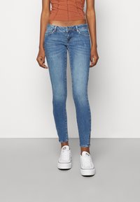 ONLY ONLCORAL SKINNY ZIP ANKLE - Jeans Skinny Fit - medium blue denim