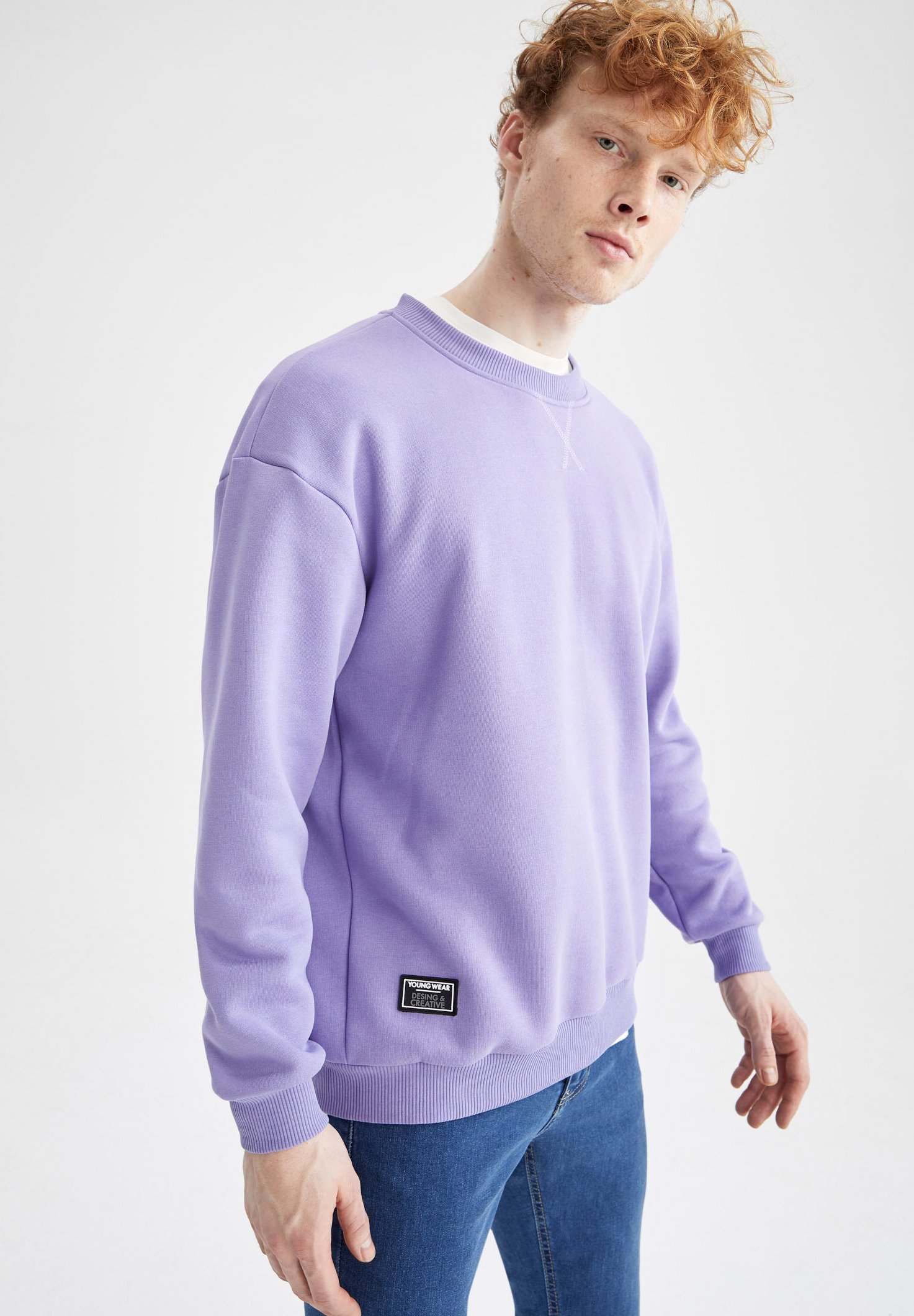 defacto basic sweatshirt