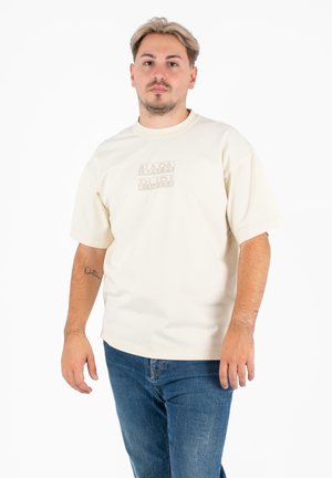 S-COMEL SS - T-shirt con stampa - beige
