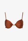 TOVERE DRAPED BIKINI TOP - Haut de bikini - rust