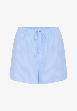 Kaffe, KAFLOOR SHORTS - Short - light blue, white stripe