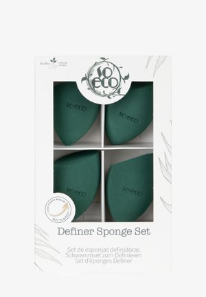 SO ECO DEFINER SPONGE SET - Makeup brush set - stone, blue & white
