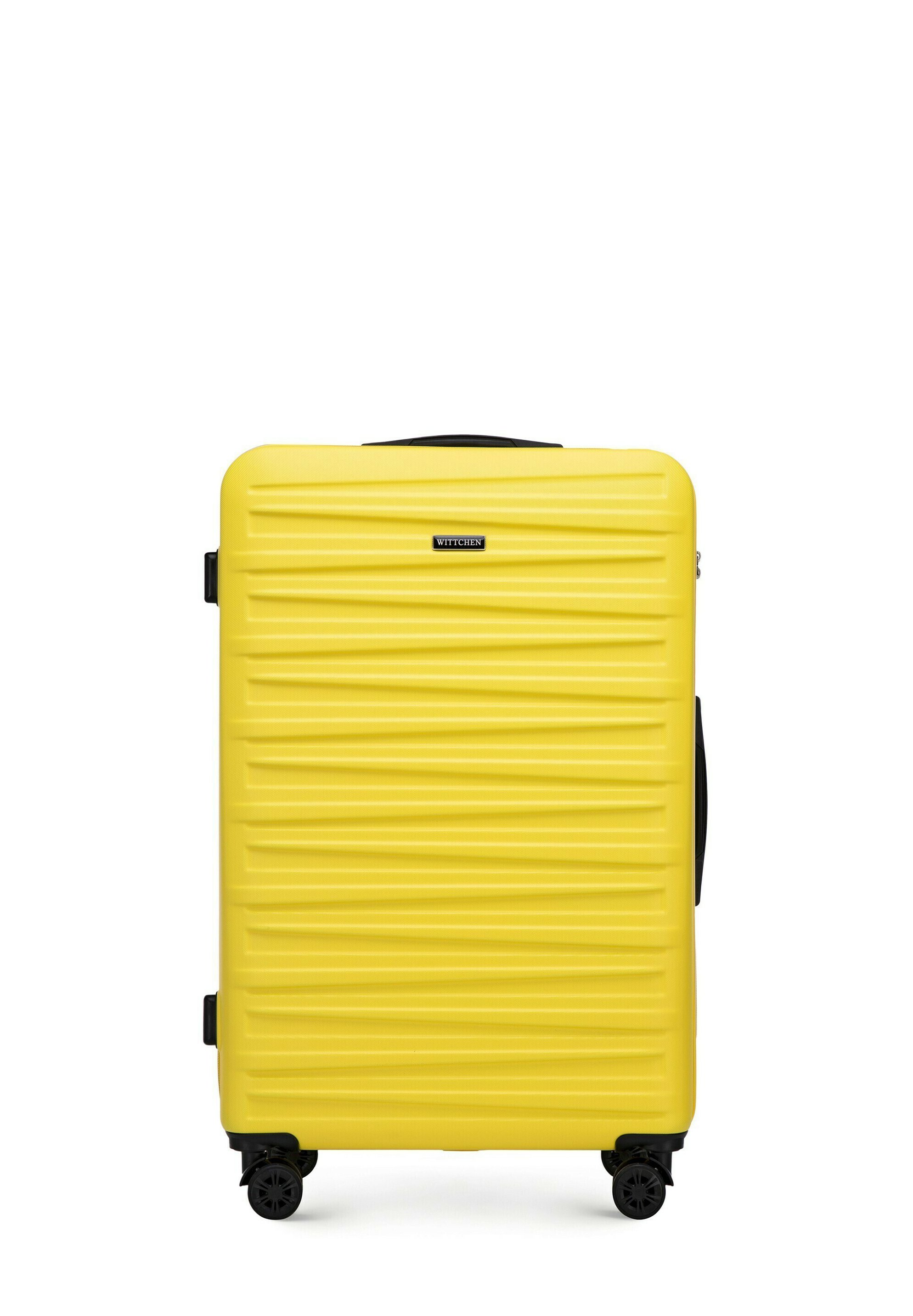 WITTCHEN Young Collection Cabin Suitcase Cabin Luggage Small ABS Coated Polycarbonate Telescopic Handle Combination Lock Size S 34L Pink