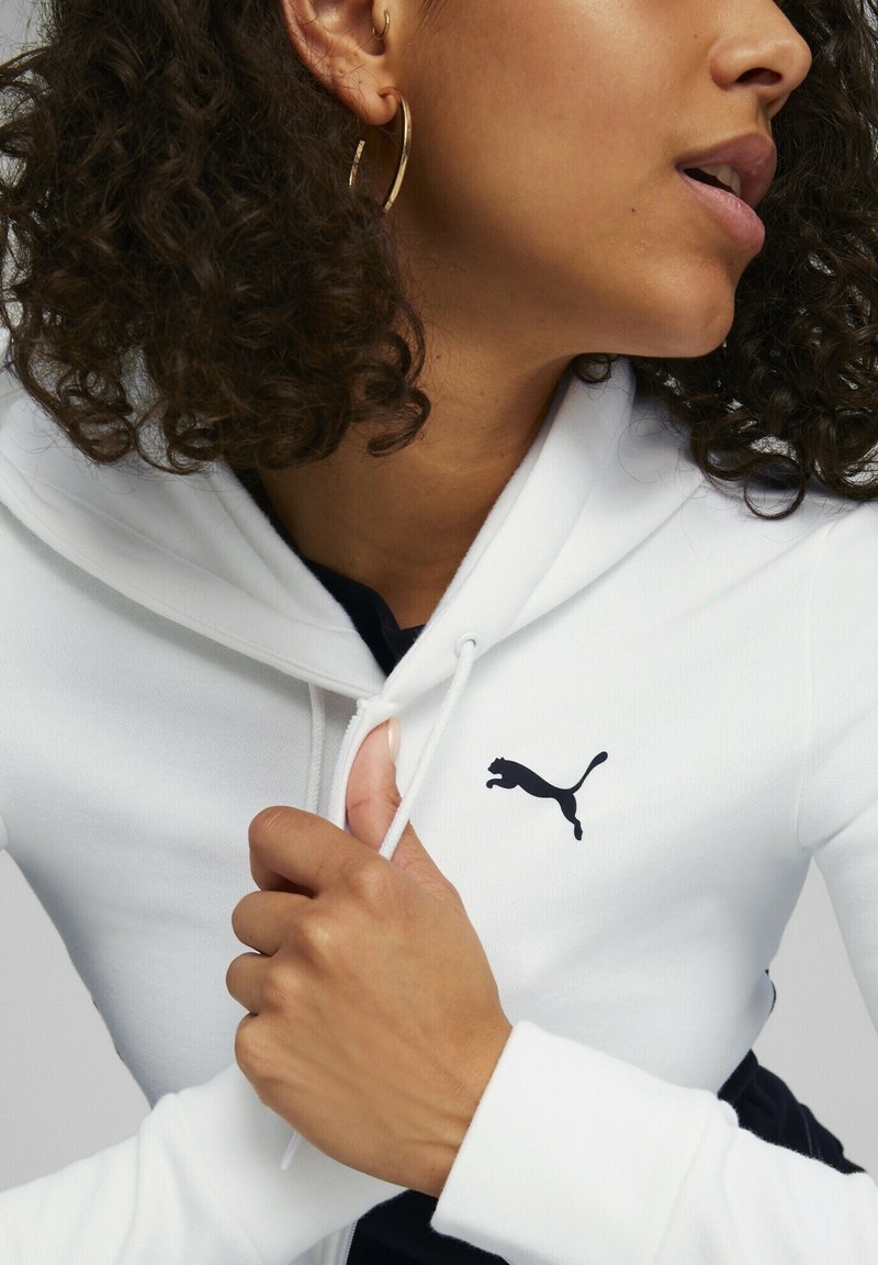 Puma CLASSIC HOODED TRACKSUIT - Tracksuit - white - Zalando.de