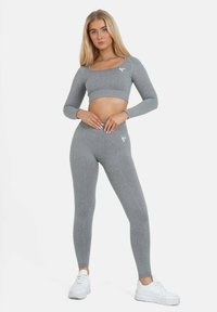 SQUATPROOF RETAINED SEAMLESS HIGH WAIST  - Tajice - grey