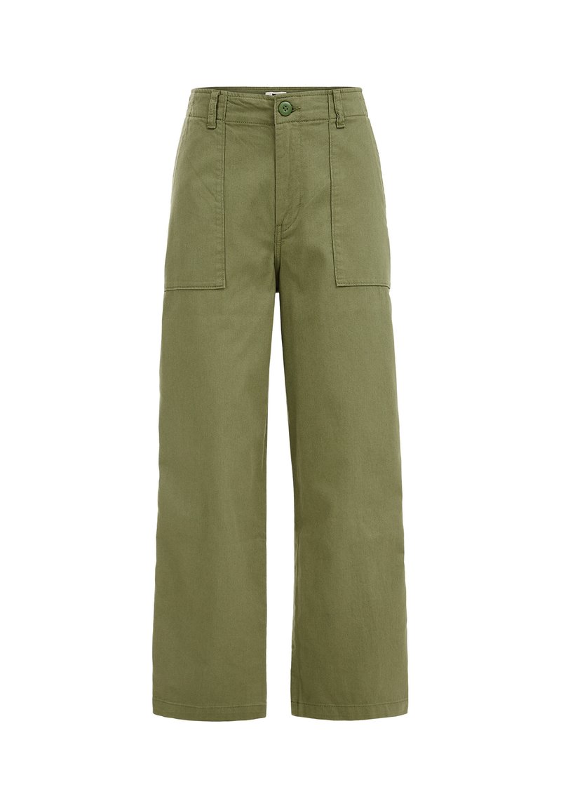 WE Fashion Broek donkergroen gemêleerd WE Fashion Broek donkergroen gemêleerd