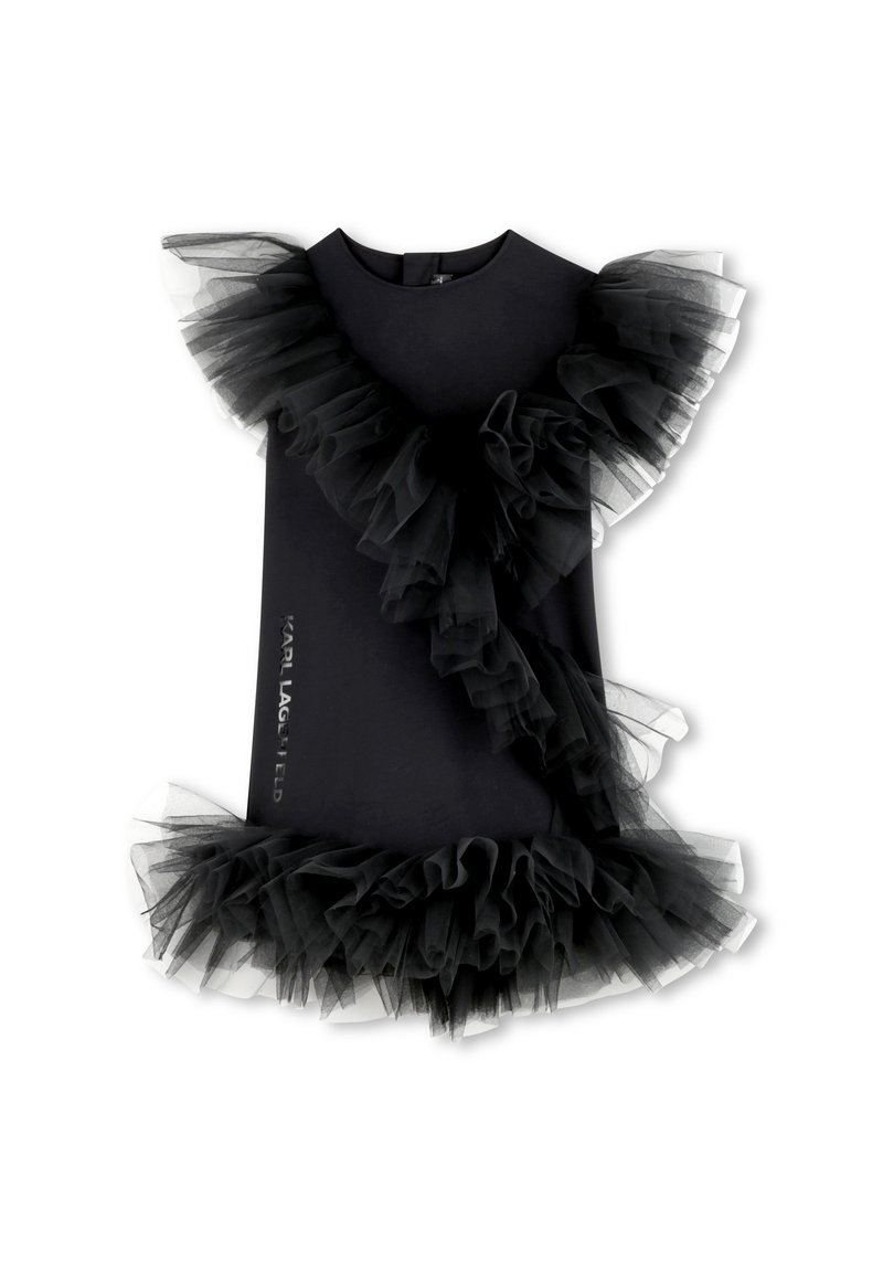 KARL LAGERFELD KIDS Cocktailjurk zwart KARL LAGERFELD KIDS Cocktailjurk zwart