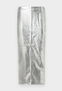 RENAI FOIL PENCIL SKIRT - Blyantskjørt - silver