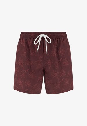 Boggi Milano, BOGGI MILANO FLORAL PRINT SWIMSUIT FLORAL PRINT SWIMSUIT - Badeshorts - burgundy