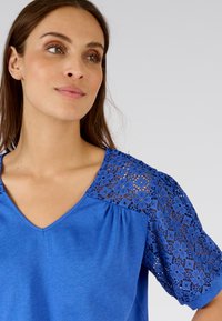 Damart TEE DÉTAILS MACRAMÉ - T-shirt print - bleu
