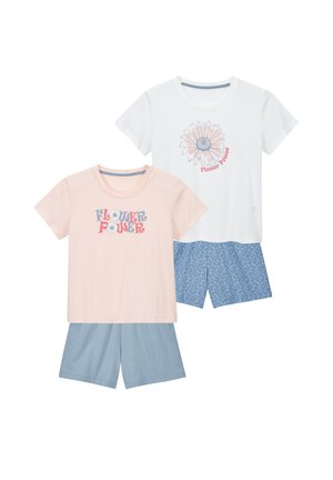 LASCANA, LASCANA PYJAMA SET 2 PACK - Pyjama set - weiß   bedruckt rose   blau