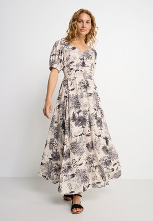 LASCANA, LASCANA MAXIKLEID - Maxikleid - schwarz-creme bedruckt