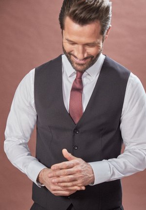 SIGNATURE PLAIN SUIT: WAISTCOAT - Suit waistcoat - black