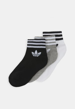 UNISEX 3 PACK  - Socks - white/medium grey heather/black