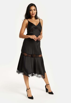 DETAIL STRIP MIDI  - Cocktail dress / Party dress - black