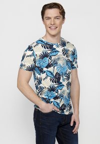 Koroshi SHORT SLEEVE - Apdrukāts T-krekls - azul   blue