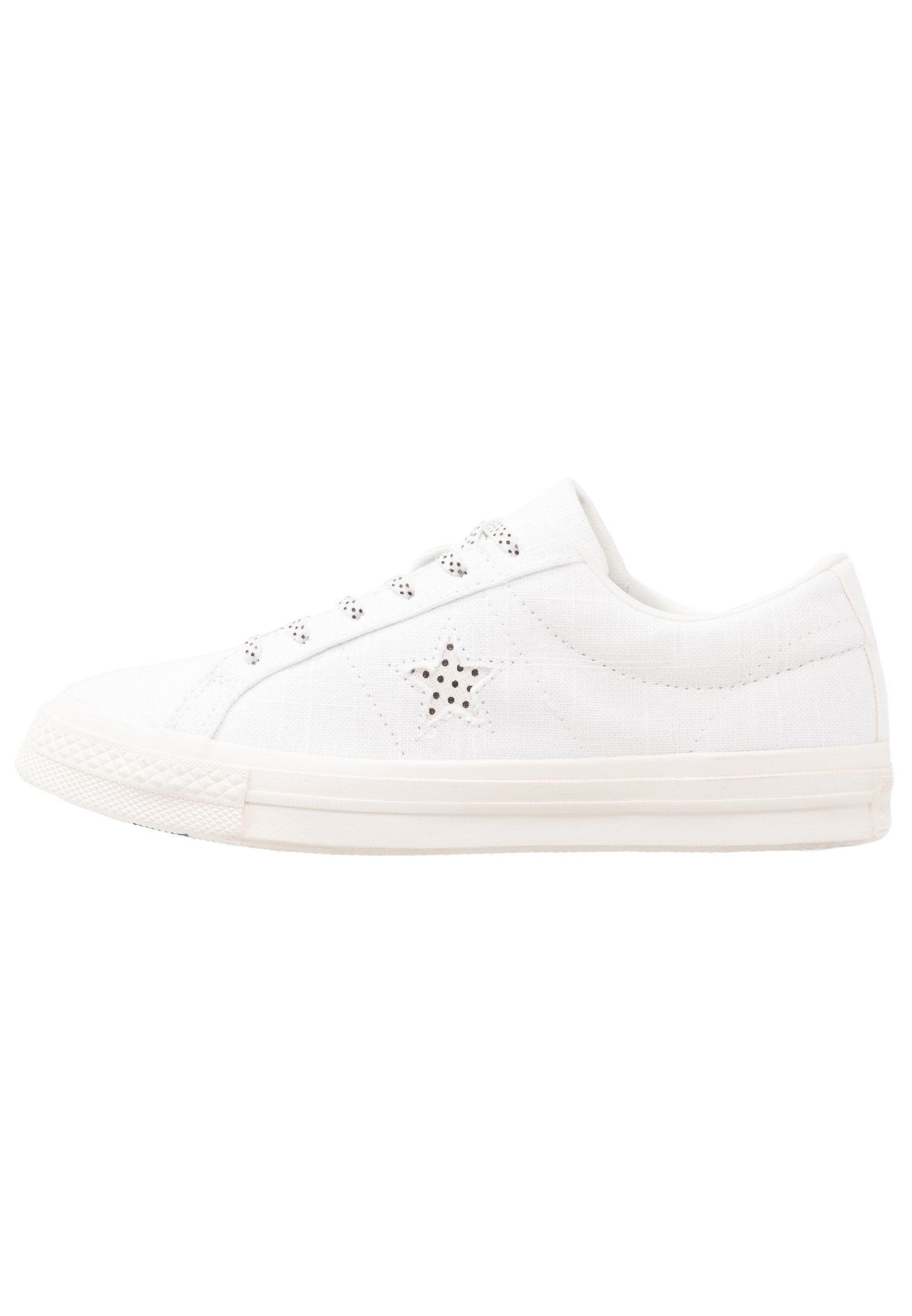 all white one star converse