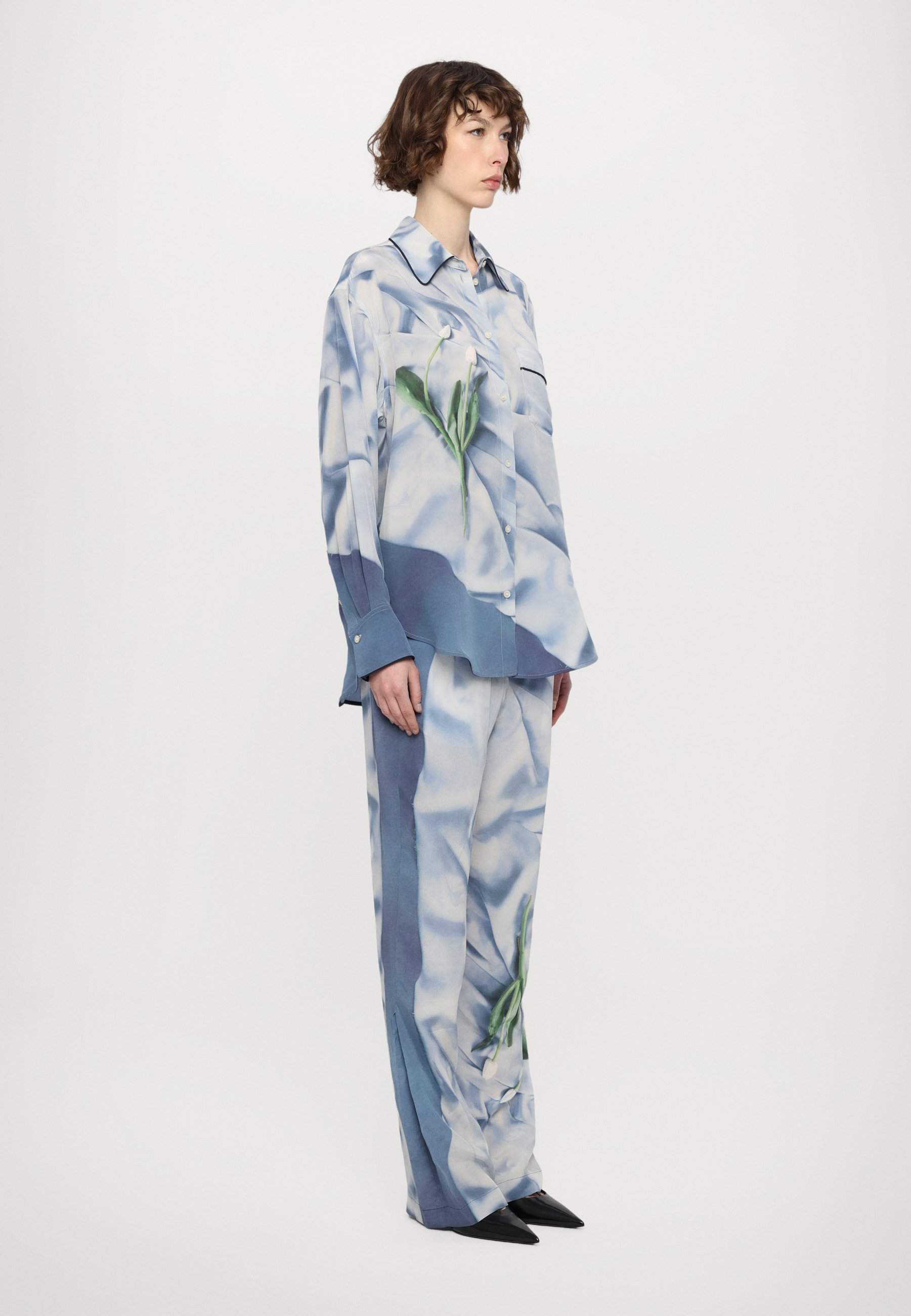 Victoria Beckham PIPING DETAIL PYJAMA SHIRT - Button-down