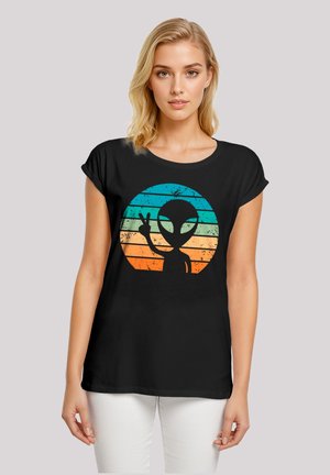 Print T-shirt - schwarz
